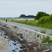 Damm zwischen Avernake und Korshavn Damm zwischen Avernake und Korshavn