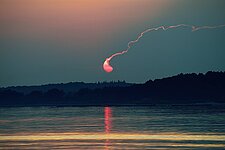 Sonnenuntergang im Hafen von Klintholm