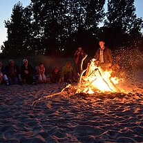 Lagerfeuer am Strand
