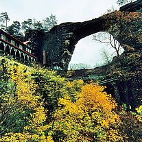 Prebischtor mit Hotel Falkenhorst