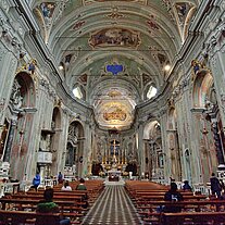 Kirche von Cervo San Giovanni Batista innen Kirche von Cervo San Giovanni Batista innen
