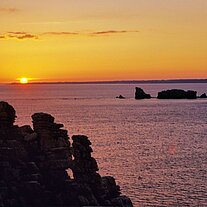 Sonnenuntergang am Menez Hom