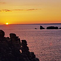 Sonnenuntergang am Menez Hom