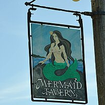 Mermaid Tavern Kneipen-Schild