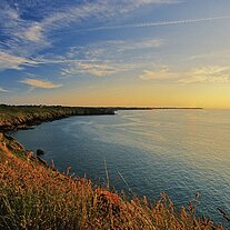 Abendlicht am Meer bei Cancale