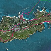 Karte Alderney