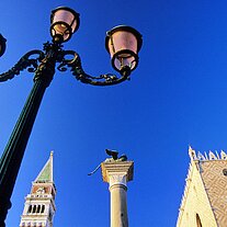Laterne, Löwensäule, Dogenpalast, Campanile