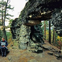 Gaby vor dem kleinen Prebischtor