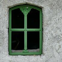 Fenster in einer Scheune Fenster in einer Scheune