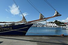 Die Zephyr im Hafen von Tananger