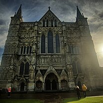 die Kathedrale von Salisbury Front