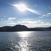 Am Morgen auf See