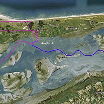Karte Ameland