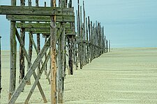 Landungssteg am Westende zu Texel