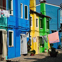 Farbenfrohe Häuser