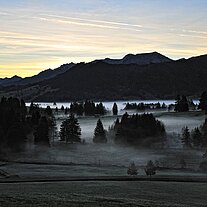 Nebel vor den Alpen