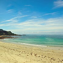 Vazon Bay im Norden Guernseys