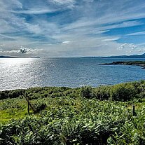 Rum Cuillin Hills und Blick zum Sgùrr Dearg